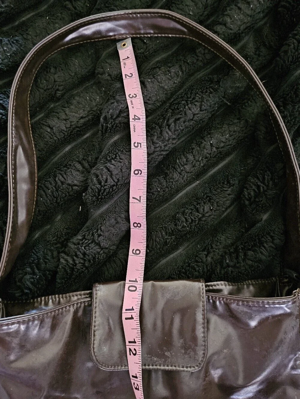 Vintage Chocolate Brown Leather Hobo Bag
